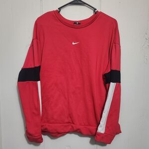 Nike Red and Black Sweatshirt